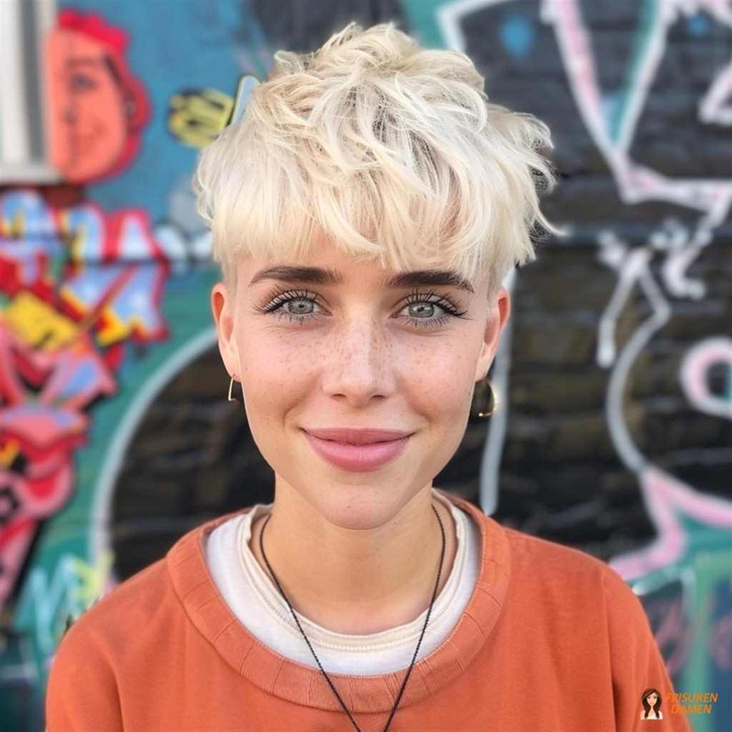 Messy Pixie mit kontrollierter Textur und gepflegter Basisform für einen modernen Look