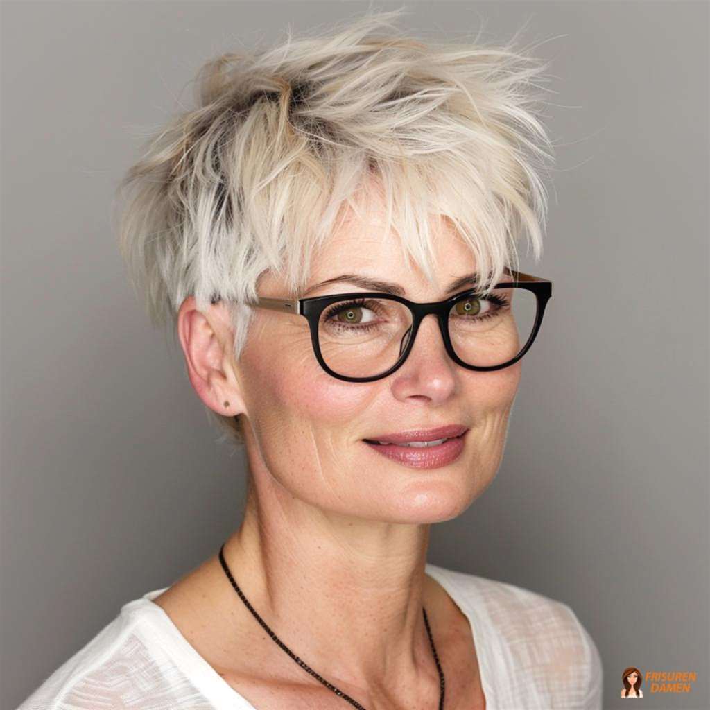 Graue Kurzhaarfrisuren für Frauen ab 60 – modern 2026