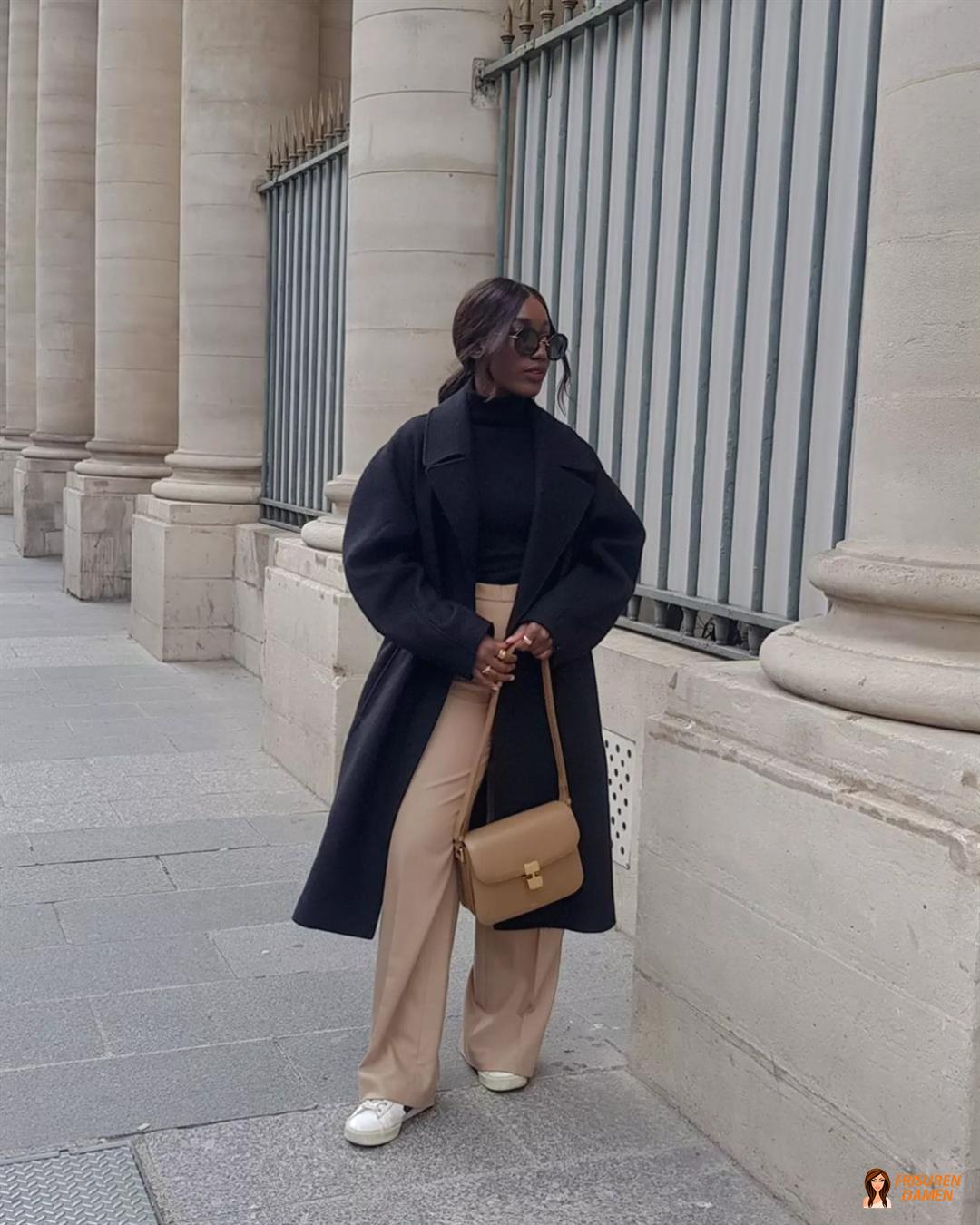 Curtain Bangs mit voluminösem Pferdeschwanz