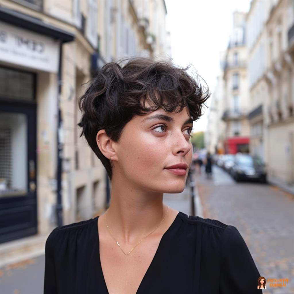 Verspielte Lockenfrisur für Frauen mit vollem Schwung und weicher Wirkung