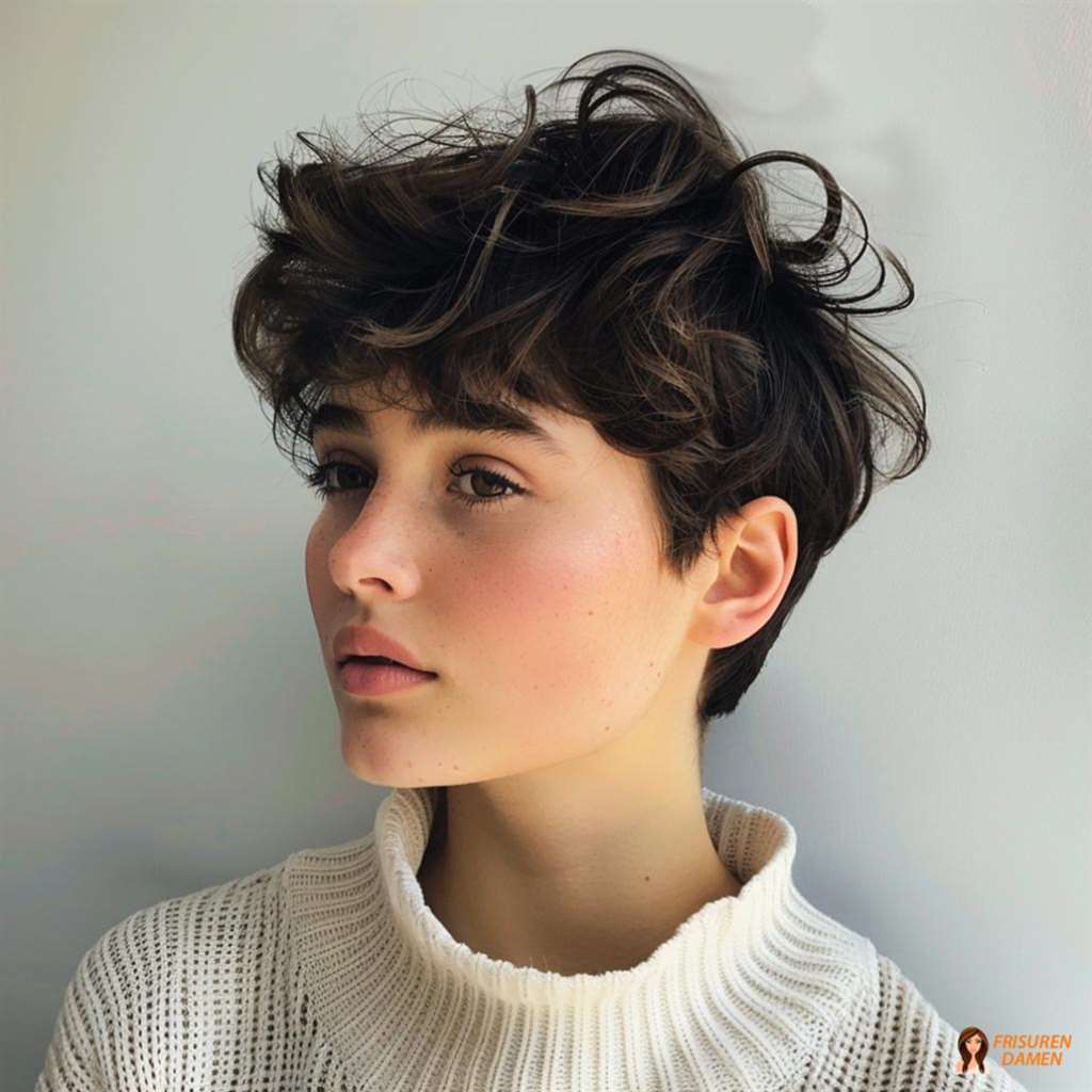 Verspielte Locken mittellang für Frauen