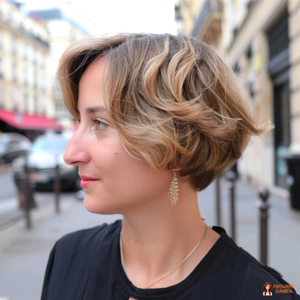 Verspielter gestufter Bob für Damen, lebendige Stufen mit jungem Effekt