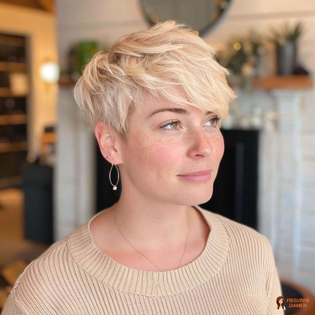 Lässig-verspielter Pixie Cut mit natürlicher Textur