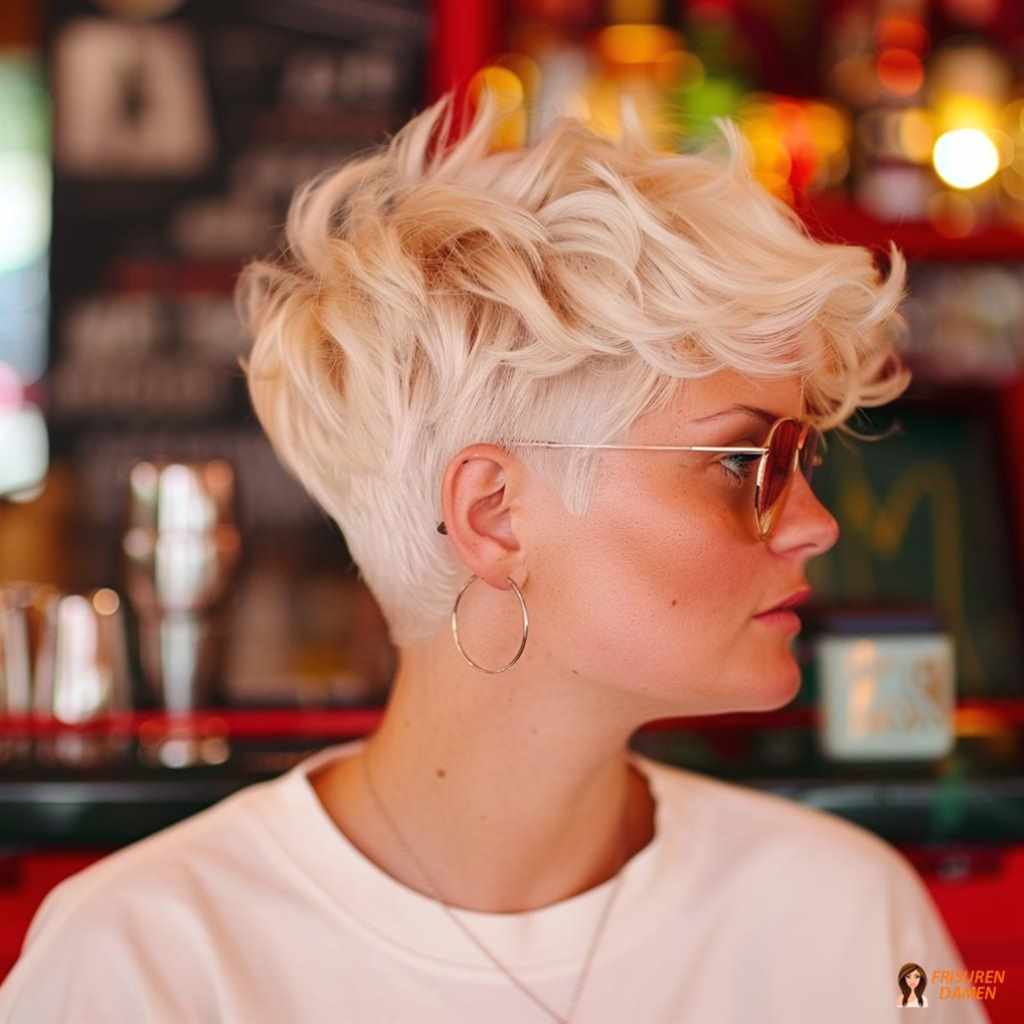 Verspielter Locken-Pixie für Damen mit natürlicher Bewegung