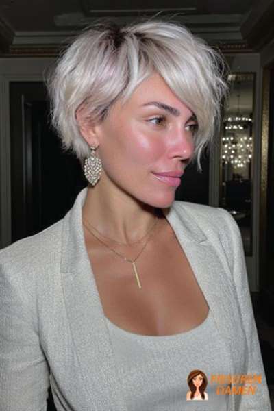 Verspielter Pixie Cut mit Pony 2026 für Frauen mit weichen Wellen und natürlicher Leichtigkeit