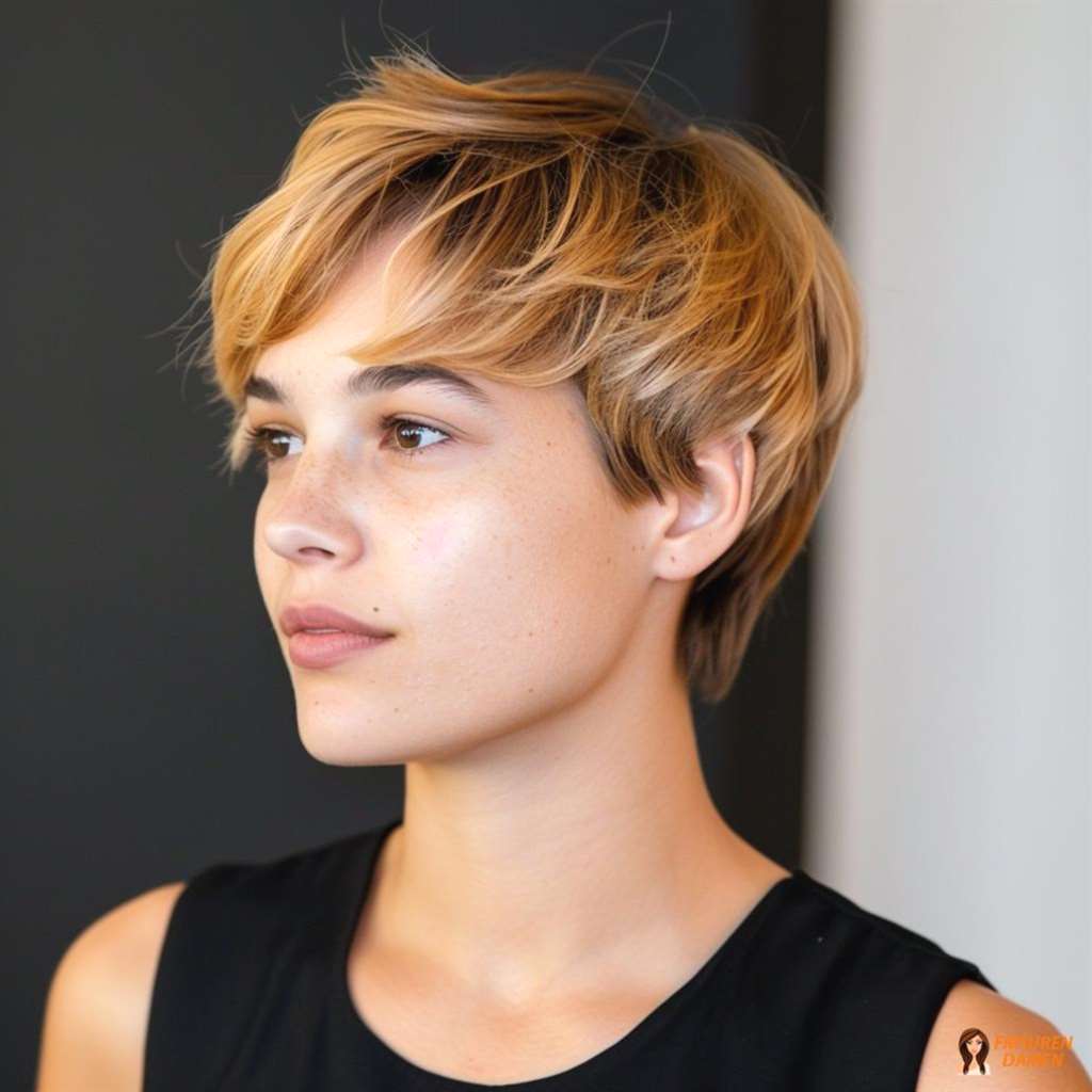 Verspielter Undercut Pixie für Frauen ab 50 mit moderner Kante