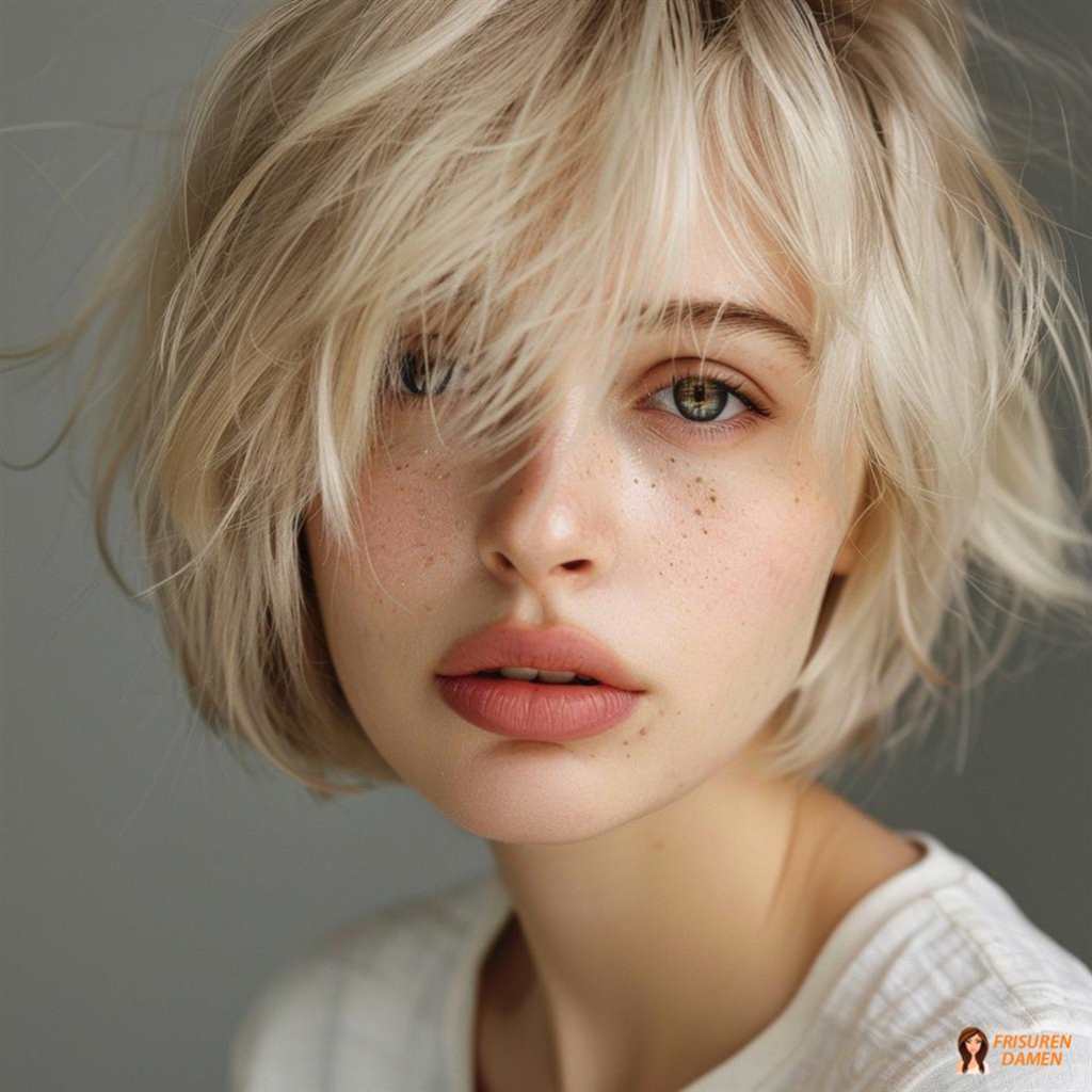 Verspielter Undone-Bob mit stufigen Spitzen und natürlicher Bewegung für einen lässigen Style