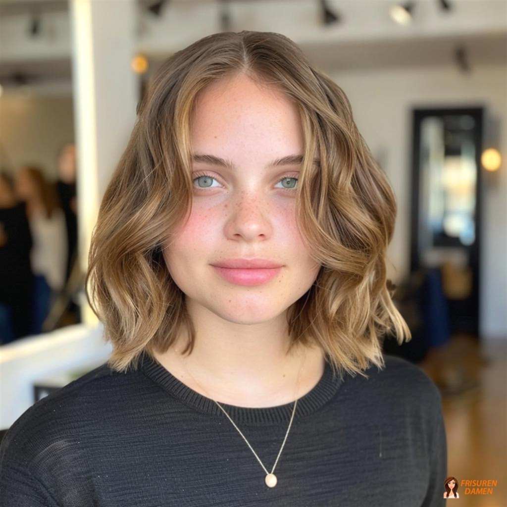Verspielter Wavy Bob für Damen – dezente Wellen und moderner Charakter