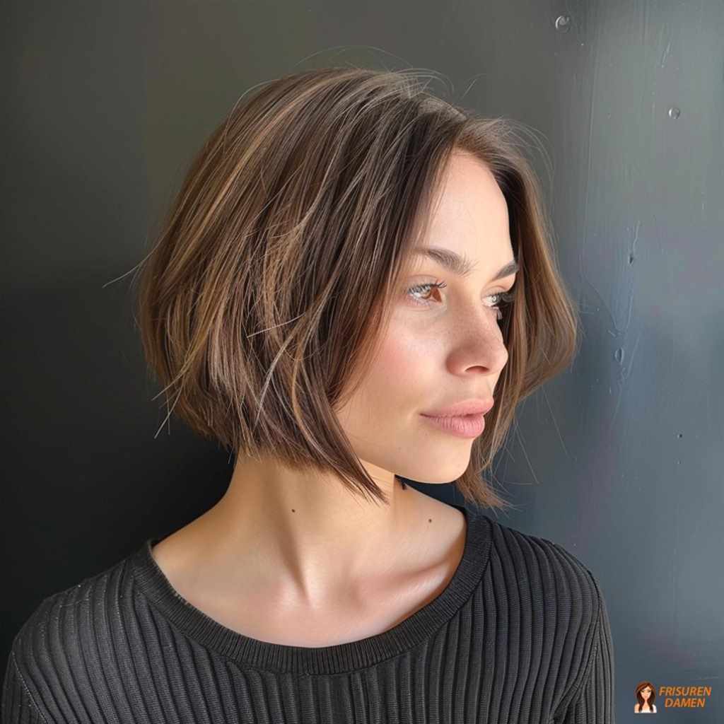 Wellen-Bob mit Pony für Frauen ab 60 verspielt und modern