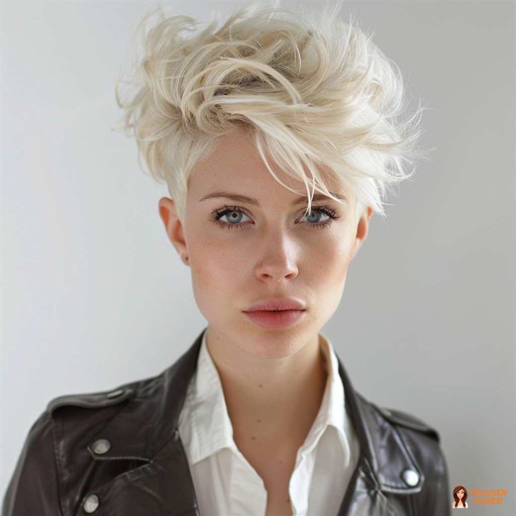 Verwuschelter Pixie mit eleganter Basis und leicht rebellischer Textur für einen modernen Stil