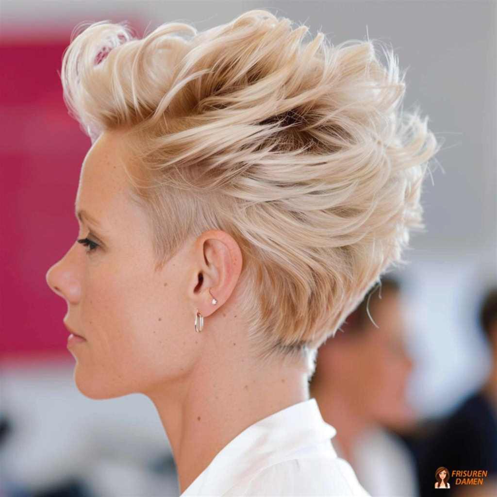 Voluminöser Kurzhaarschnitt für Frauen über 50 mit verjüngender Wirkung