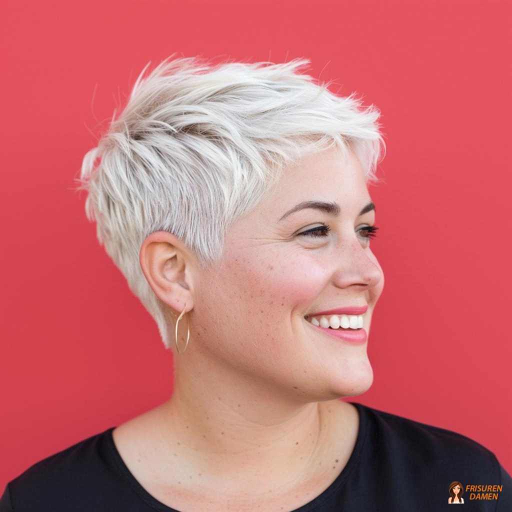 Voluminöser Short-Bob mit Wellen für mollige Frauen, weich und kontrolliert