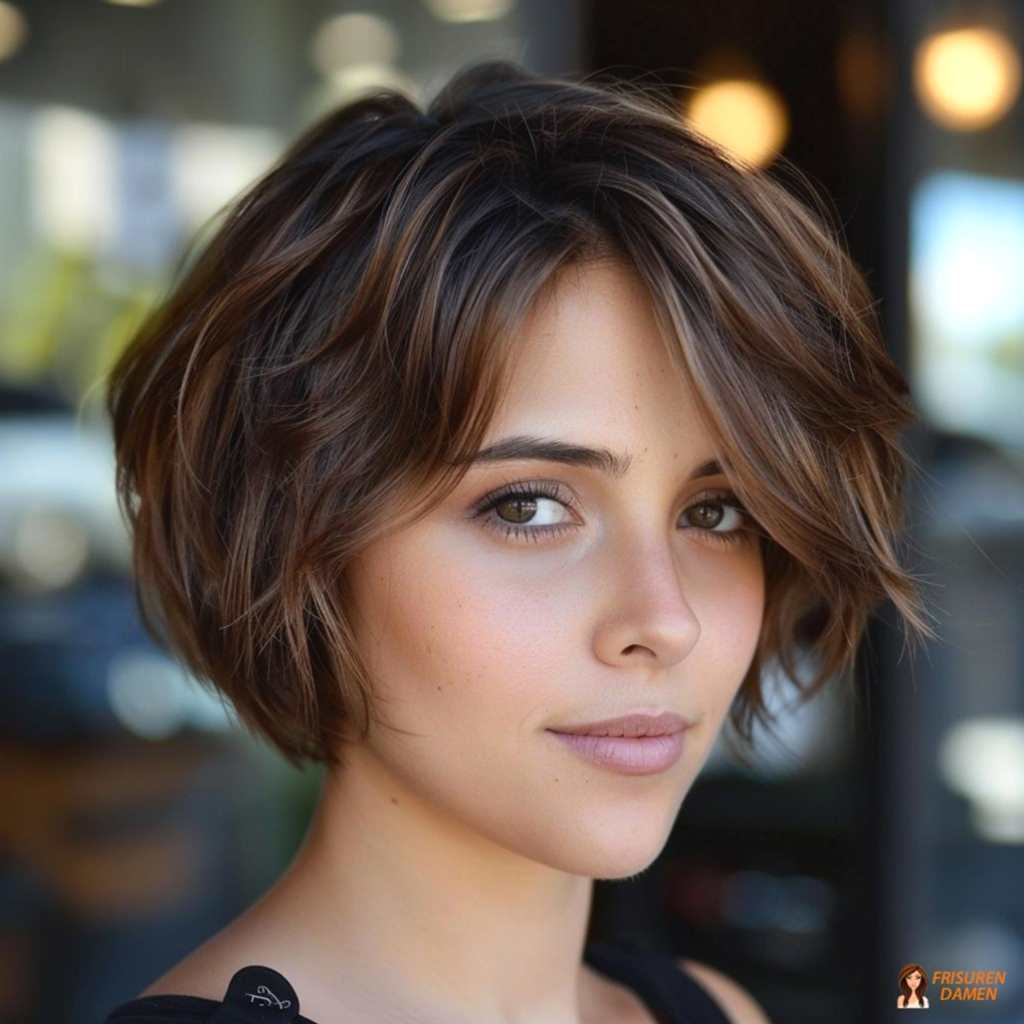 Warmer Braunton für Frauen ab 60 ohne Brille mit natürlichem Glanz