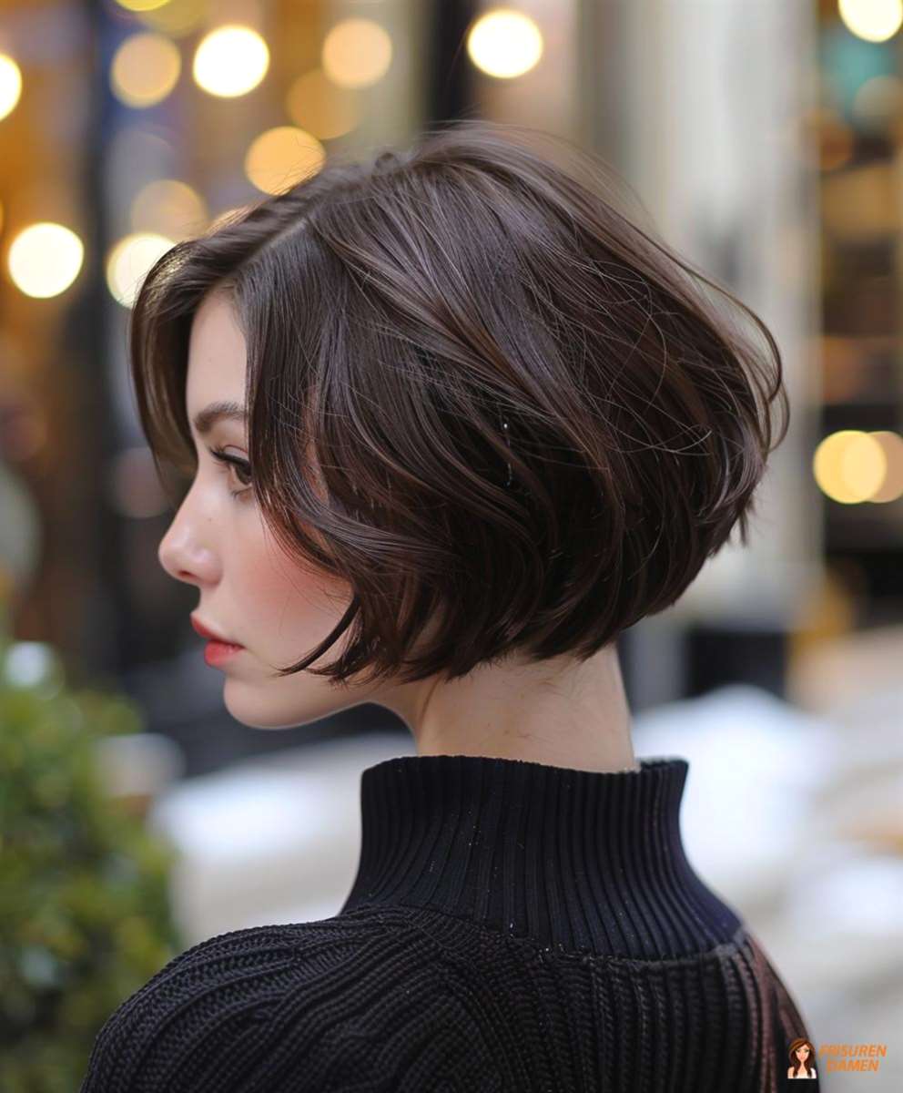 Kurz-Bob für Frauen mit weichen Alltagskonturen und ruhiger Rückansicht