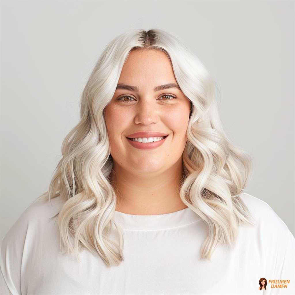 Weiche Wellen für mollige Frauen, natürliche Schönheit und sanfter Streck-Effekt