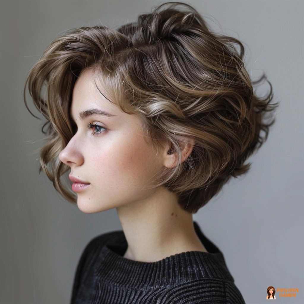 Weiche Wellen im Bob für feines Haar