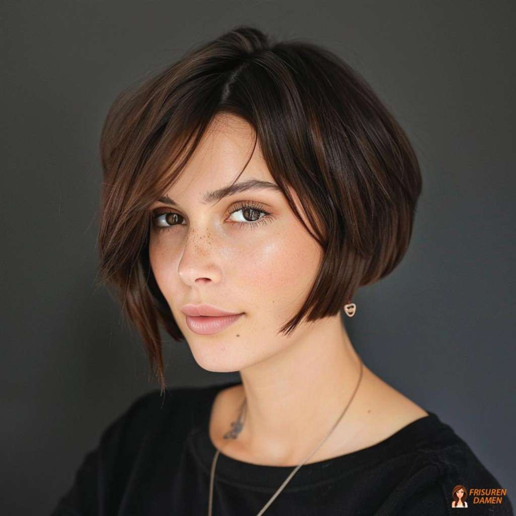 Stufenbob mit weichem Schwung und Volumen, der dem Haar Fülle und Leichtigkeit gibt