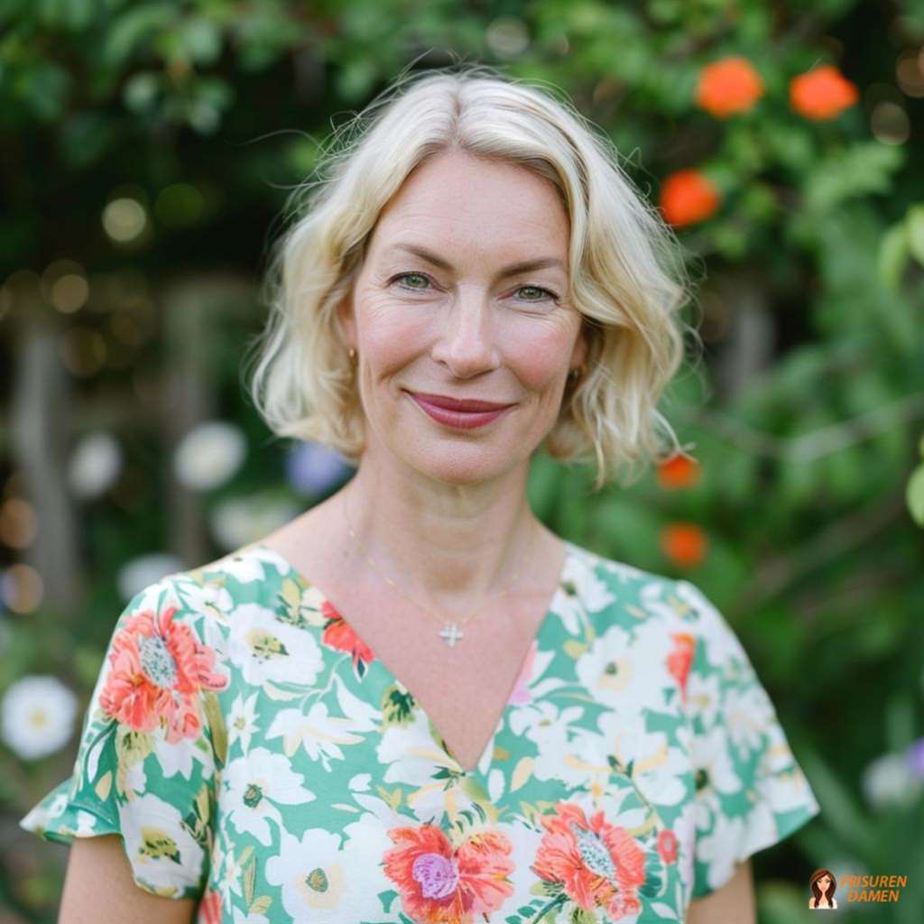 Weicher Wellen-Bob für Frauen ab 50 mit feinem Haar, sanfte Textur und eleganter Fülle-Effekt