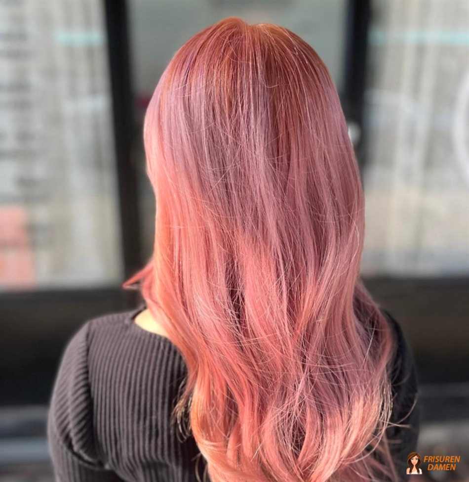 Wie frage ich nach roségoldenem Haar?