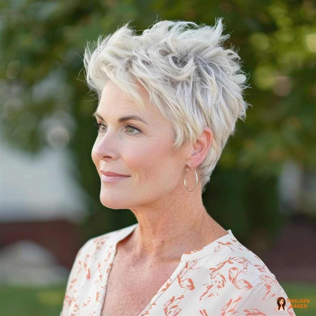 Texturierter Pixie-Schnitt mit moderner Ausstrahlung
