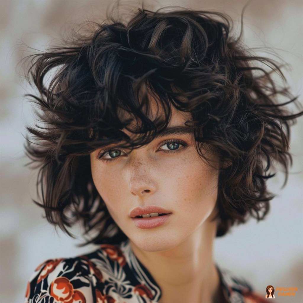 Wildromantische Lockenpracht für Frauen mit modernem Stil