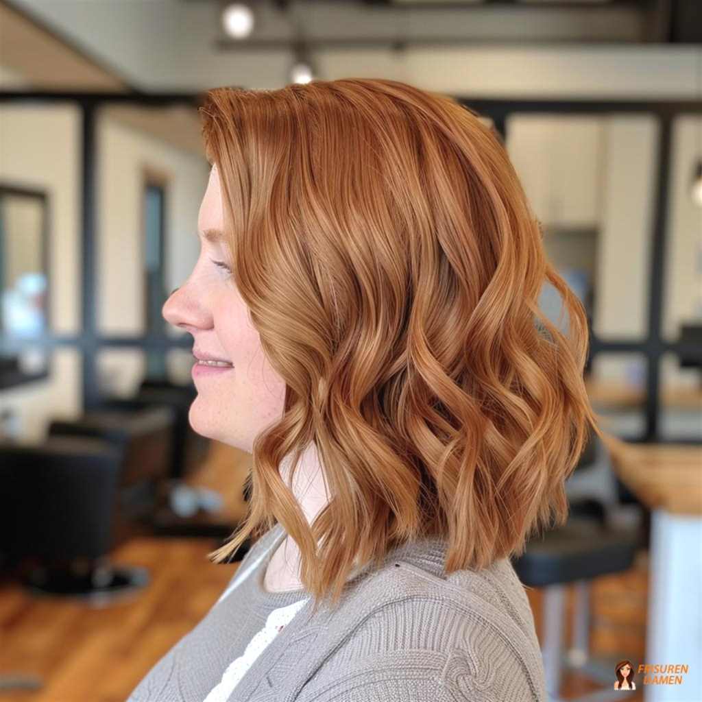 Wunderschöne Wellen mit Seitenscheitel – weich, schmeichelnd und zeitlos