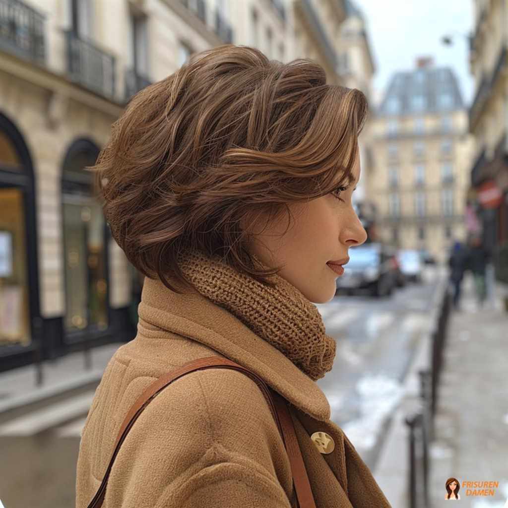 Voluminöser Bob für Frauen ab 50 mit eleganter Form