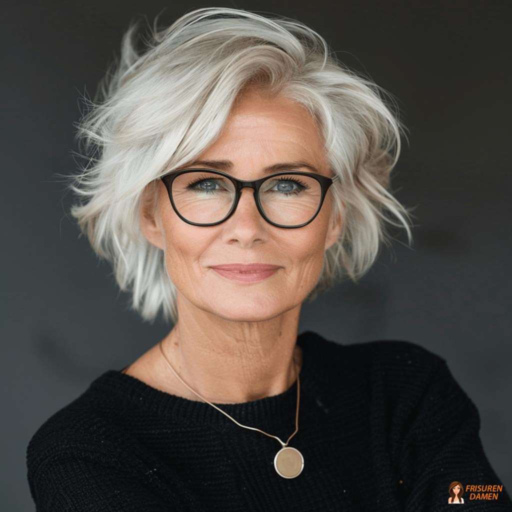 Zeitloser Bob mit Volumen für Frauen ab 60