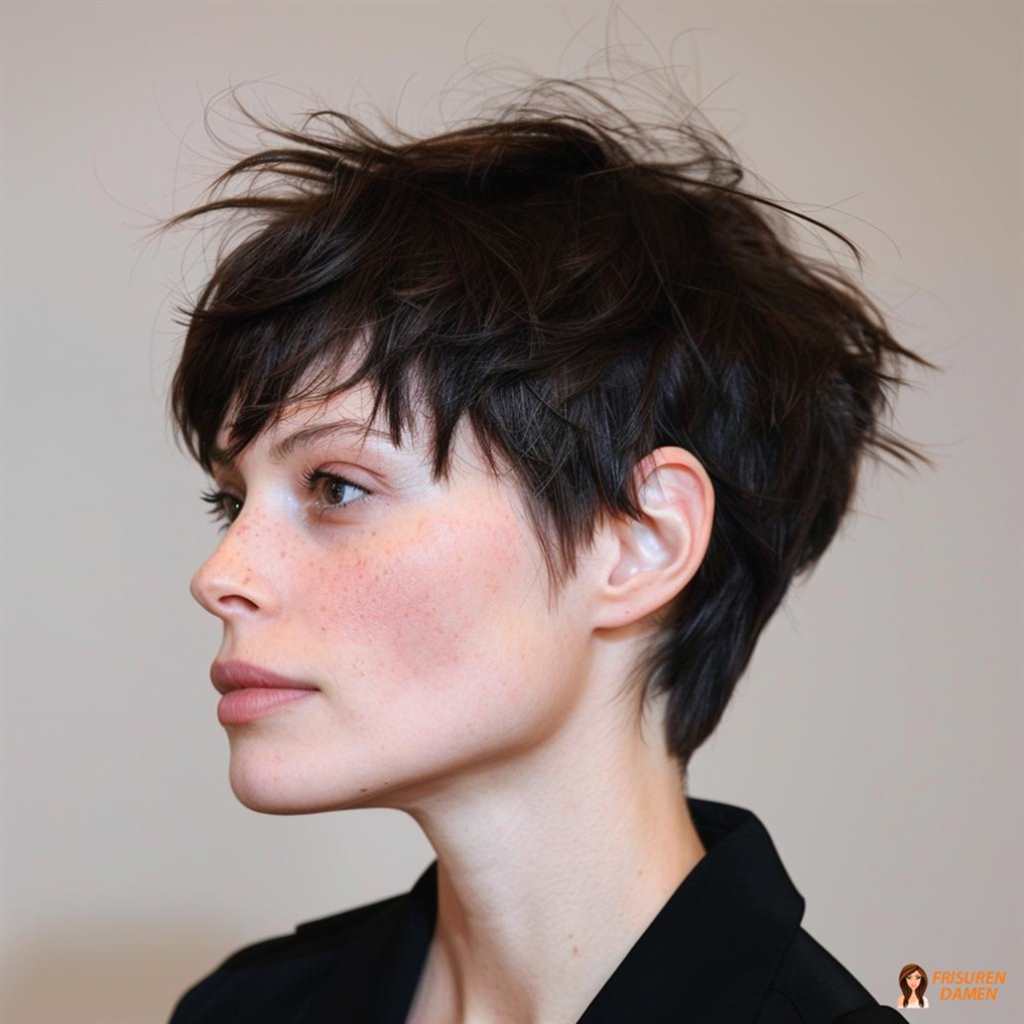 Zerzauster Pixie Cut mit lässiger Textur für Damen